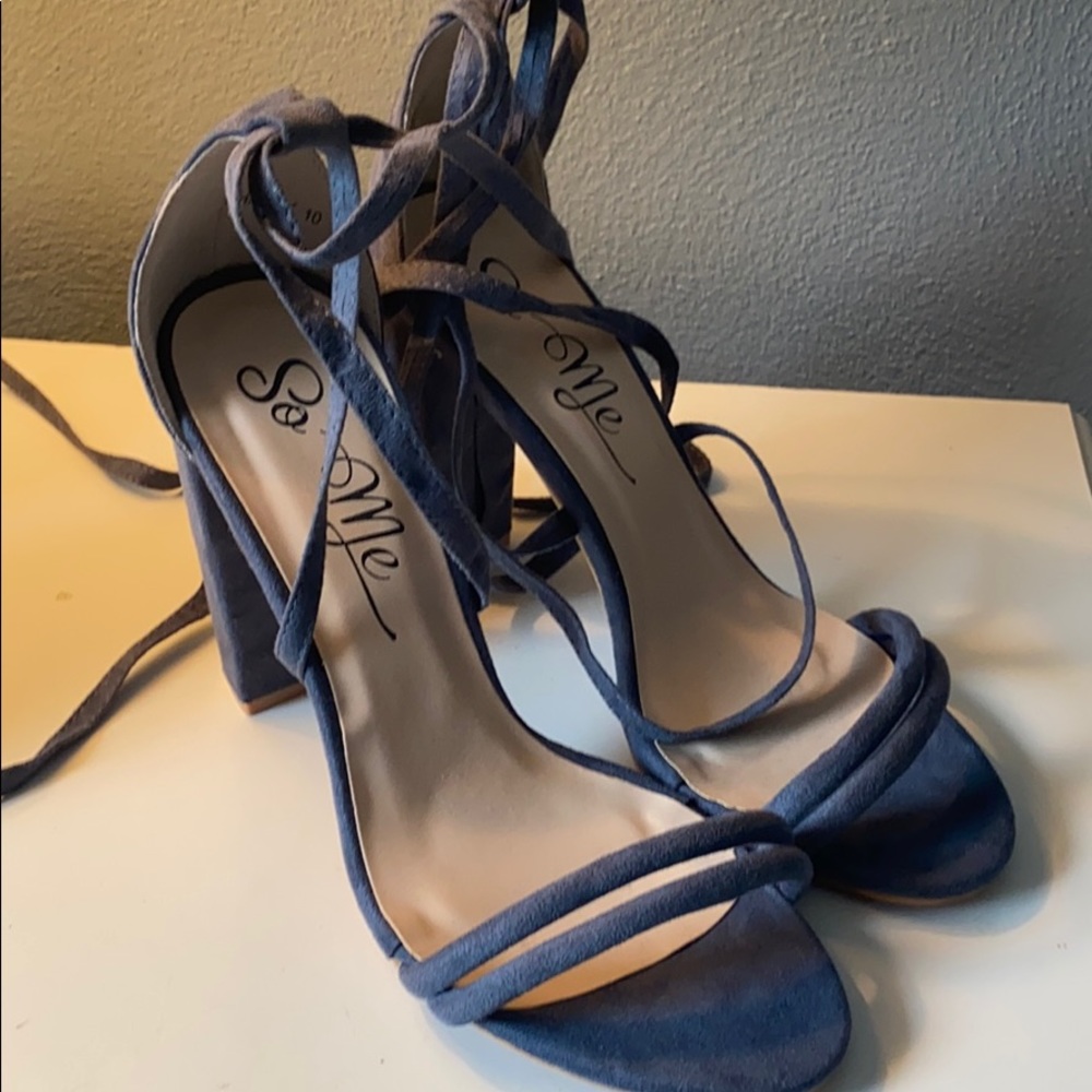 Blue shoes size 10